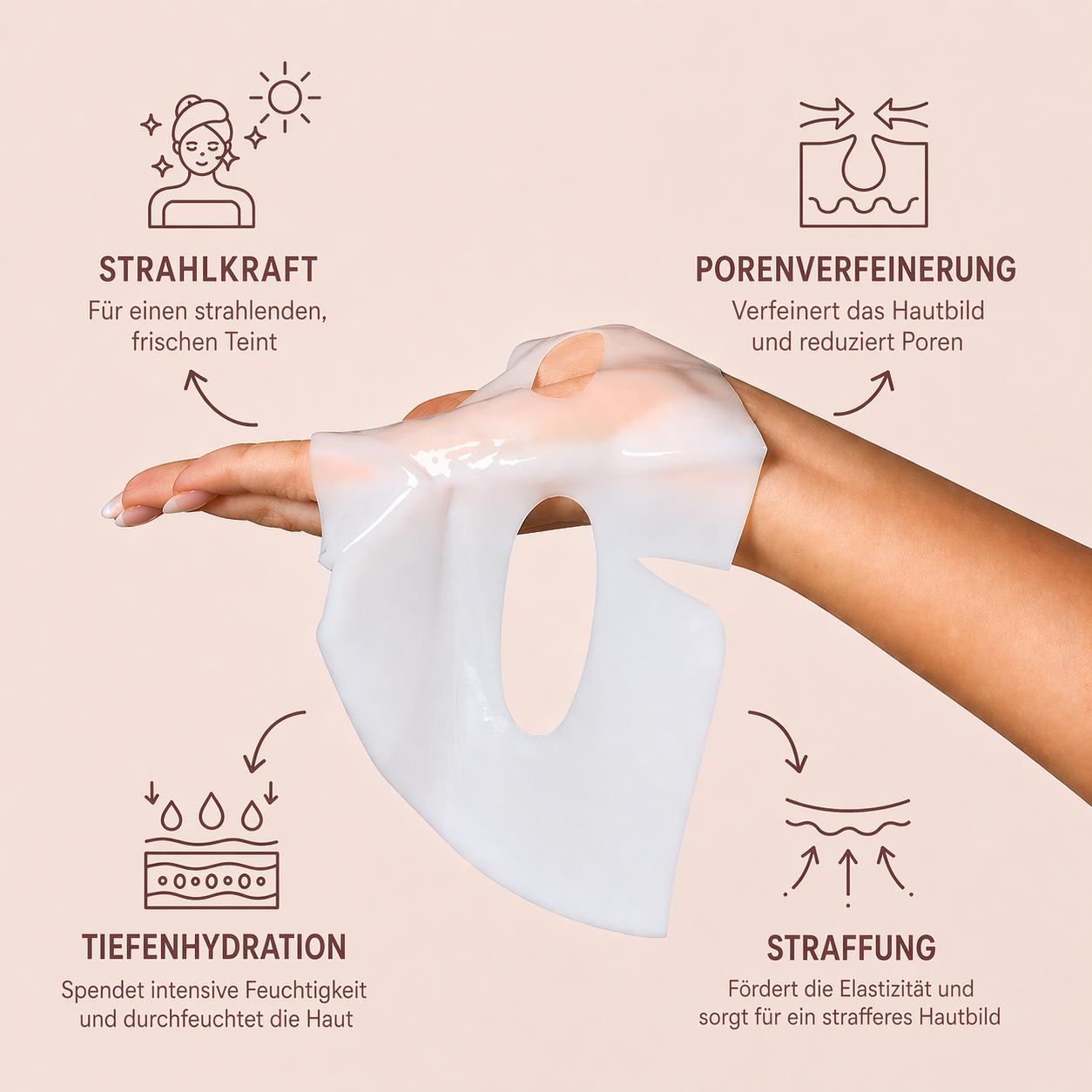 Bio-Kollagen Gesichtsmaske